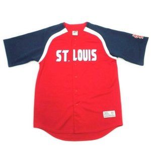 Dynasty St. Louis Cardinals MLB Short Sleeve Red Jersey Shirt Mens Large 42-44